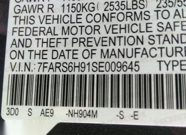 7FARS6H91SE009645 2025 2025 Honda CR-V- Hybrid Sport Touring 9