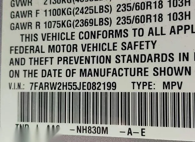 7FARW2H55JE082199 2018 2018 Honda CR-V- EX 9