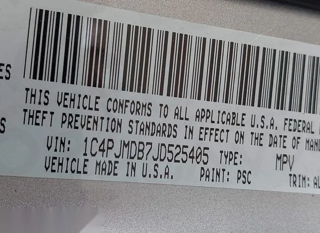 1C4PJMDB7JD525405 2018 2018 Jeep Cherokee- Limited 4X4 9