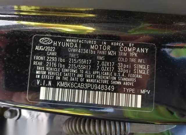 KM8K6CAB3PU948349 2023 2023 Hyundai Kona- Sel 9