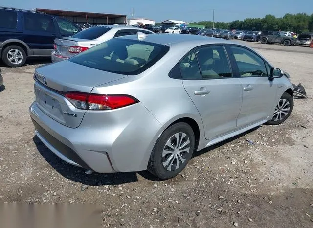 JTDEAMDE3MJ010585 2021 2021 Toyota Corolla- Hybrid Le 4