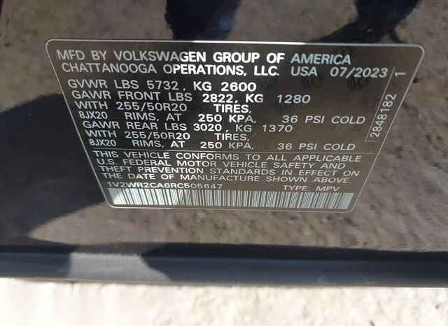 1V2WR2CA6RC505647 2024 2024 Volkswagen Atlas- 2-0T Se W/Tec 9