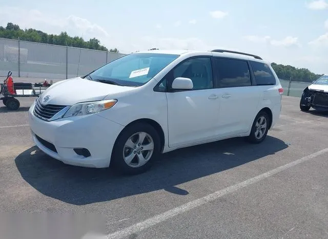 5TDKK3DC7CS192186 2012 2012 Toyota Sienna- Le V6 8 Passenger 2