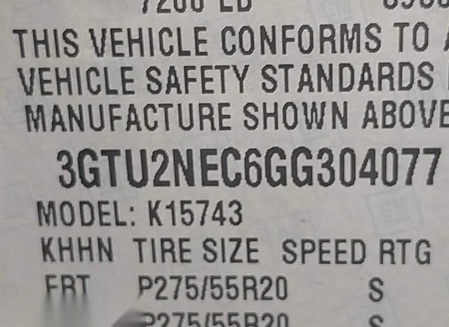 3GTU2NEC6GG304077 2016 2016 GMC Sierra- 1500 Slt 9