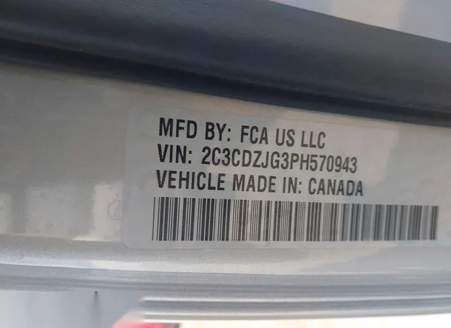 2C3CDZJG3PH570943 2023 2023 Dodge Challenger- GT 9