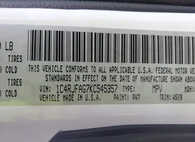 1C4RJFAG7KC545357 2019 2019 Jeep Grand Cherokee- Upland 4X4 9