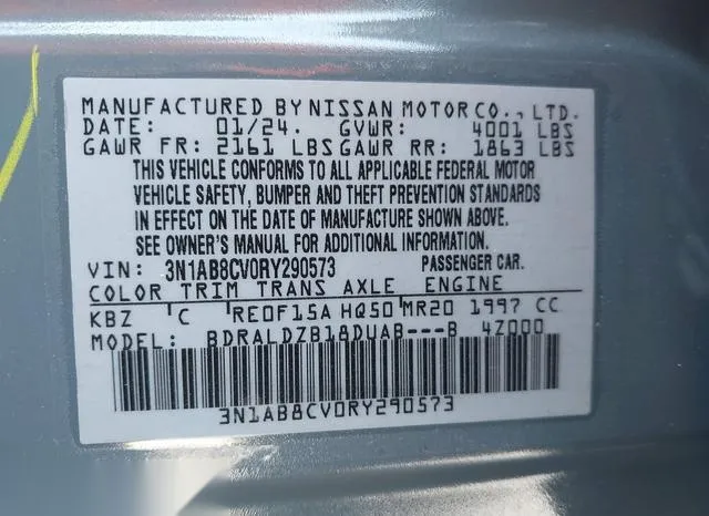 3N1AB8CV0RY290573 2024 2024 Nissan Sentra- Sv Xtronic Cvt 9