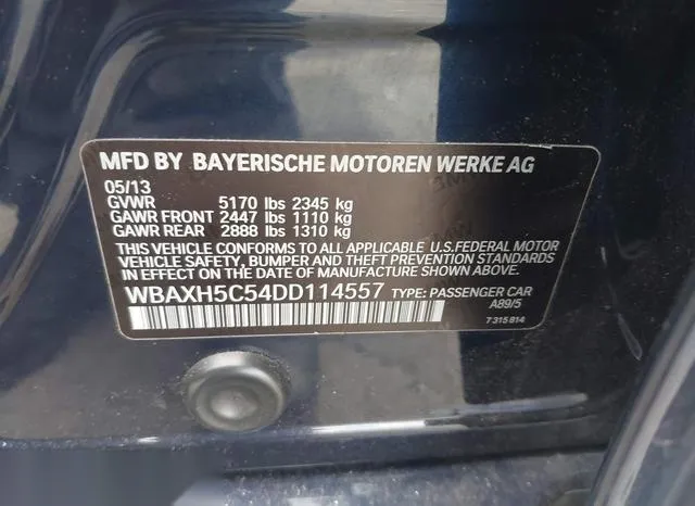 WBAXH5C54DD114557 2013 2013 BMW 5 Series- 528I Xdrive 9