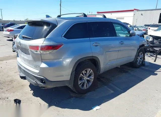 5TDJKRFH9FS214524 2015 2015 Toyota Highlander- Xle V6 4