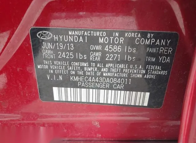 KMHEC4A43DA084011 2013 2013 Hyundai Sonata- Hybrid Limited 9