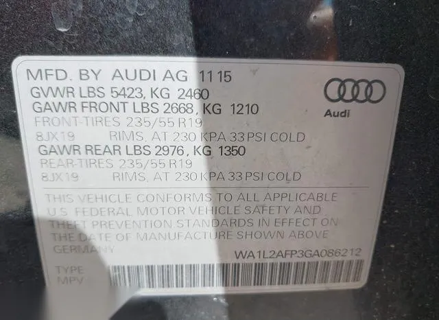 WA1L2AFP3GA086212 2016 2016 Audi Q5- 2-0T Premium 9