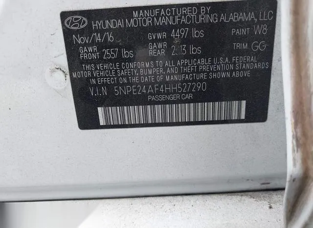 5NPE24AF4HH527290 2017 2017 Hyundai Sonata 9