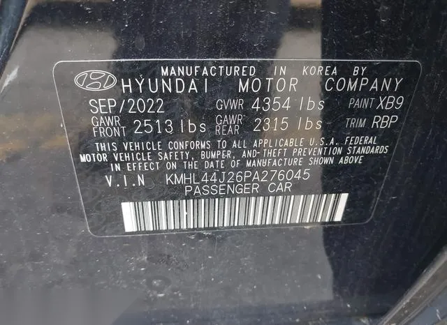 KMHL44J26PA276045 2023 2023 Hyundai Sonata- Sel Plus 9