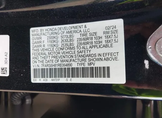 7FARS6H81RE064890 2024 2024 Honda CR-V- Hybrid Sport-L 9