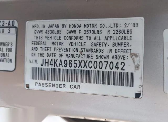 JH4KA965XXC007042 1999 1999 Acura RL- 3-5 9