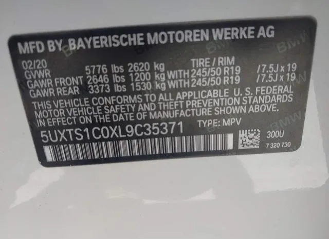 5UXTS1C0XL9C35371 2020 2020 BMW X3 Phev- Xdrive30E 9