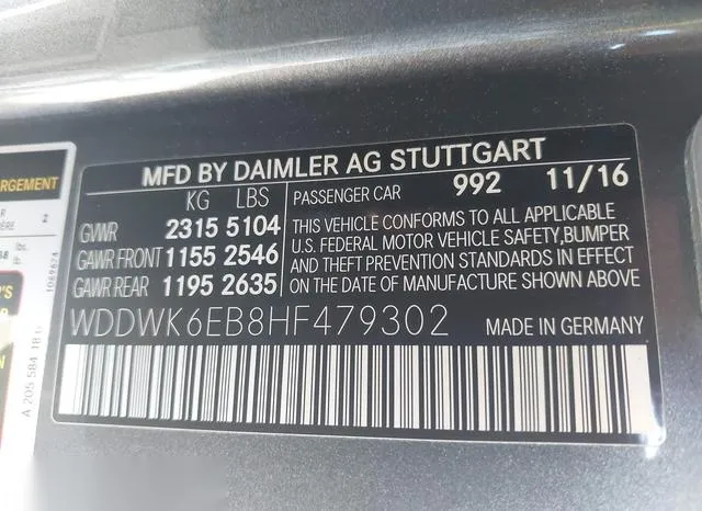 WDDWK6EB8HF479302 2017 2017 Mercedes-Benz AMG C 43- 4Matic 9