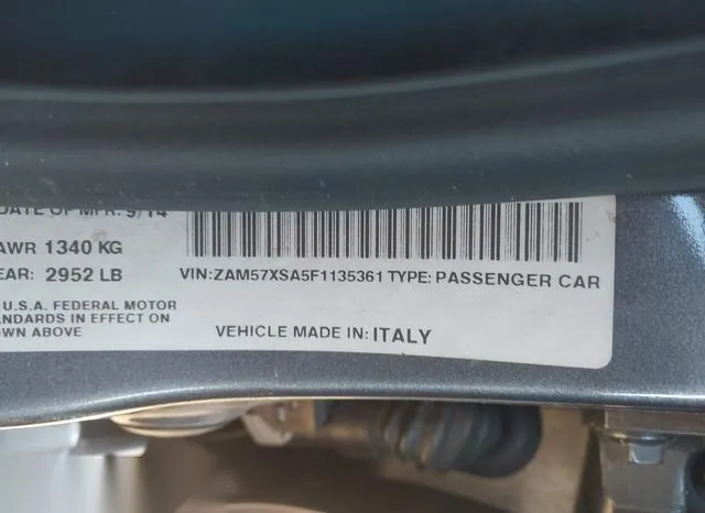 ZAM57XSA5F1135361 2015 2015 Maserati Ghibli 9