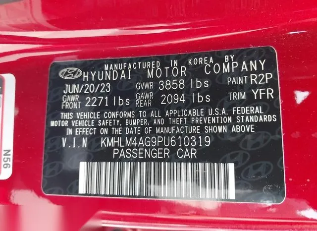 KMHLM4AG9PU610319 2023 2023 Hyundai Elantra- Sel 9