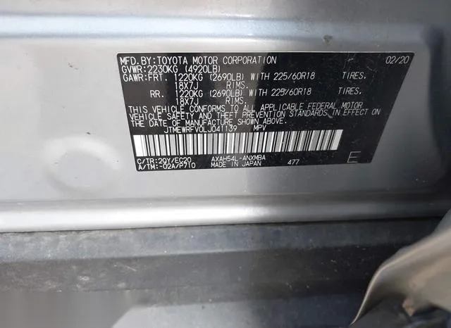 JTMEWRFV0LJ041139 2020 2020 Toyota RAV4- Hybrid Xse 9