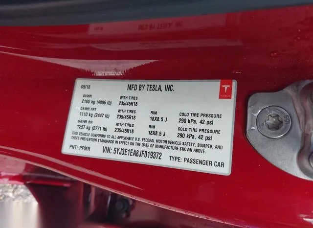 5YJ3E1EA8JF019372 2018 2018 Tesla Model 3- Long Range/Mid Range 9