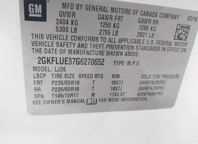 2GKFLUE37G6270652 2016 2016 GMC Terrain- Slt 9