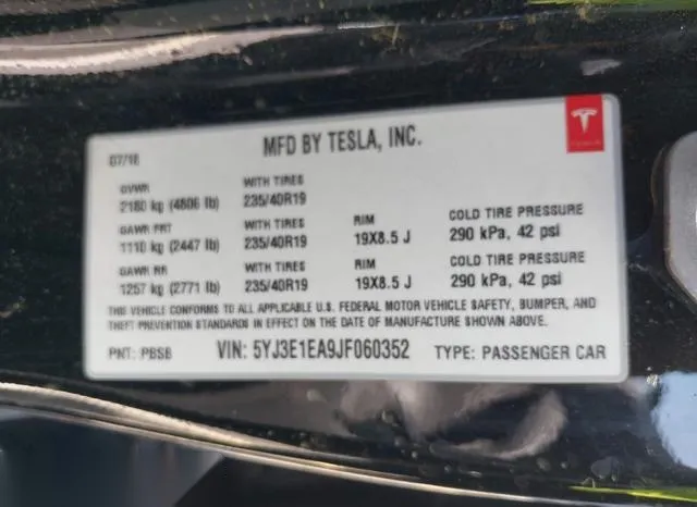 5YJ3E1EA9JF060352 2018 2018 Tesla Model 3- Long Range/Mid Range 9