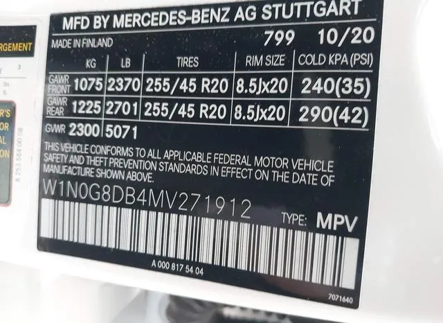 W1N0G8DB4MV271912 2021 2021 Mercedes-Benz GLC 300- Suv 9