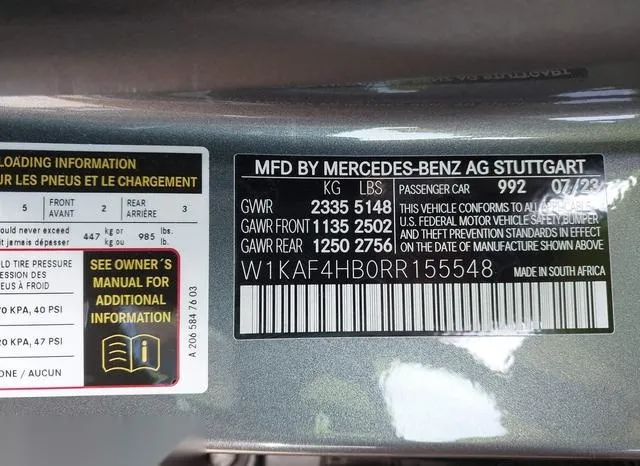 W1KAF4HB0RR155548 2024 2024 Mercedes-Benz C 300 9