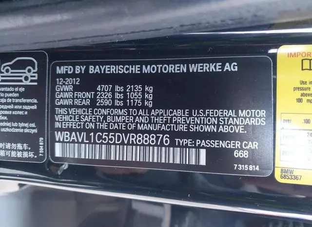 WBAVL1C55DVR88876 2013 2013 BMW X1- Xdrive28I 9