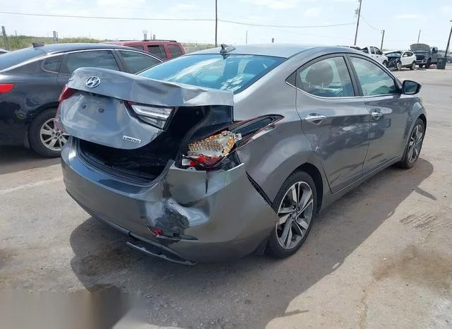 KMHDH4AE1GU567828 2016 2016 Hyundai Elantra- Limited 4