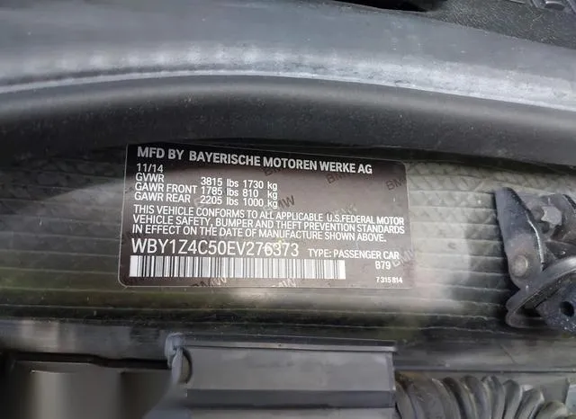 WBY1Z4C50EV276373 2014 2014 BMW I3- Base W/Range Extender 9