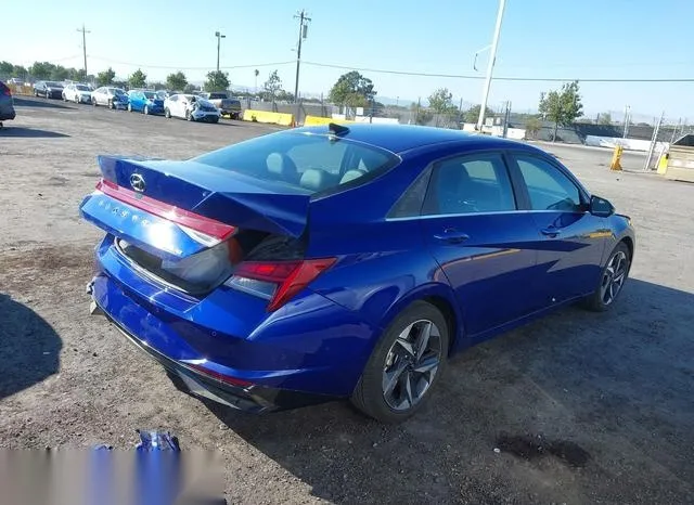 5NPLP4AGXNH067839 2022 2022 Hyundai Elantra- Limited 4