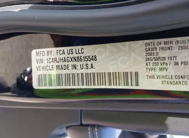 1C4RJHAGXN8615548 2022 2022 Jeep Grand Cherokee- Altitude 4X4 9