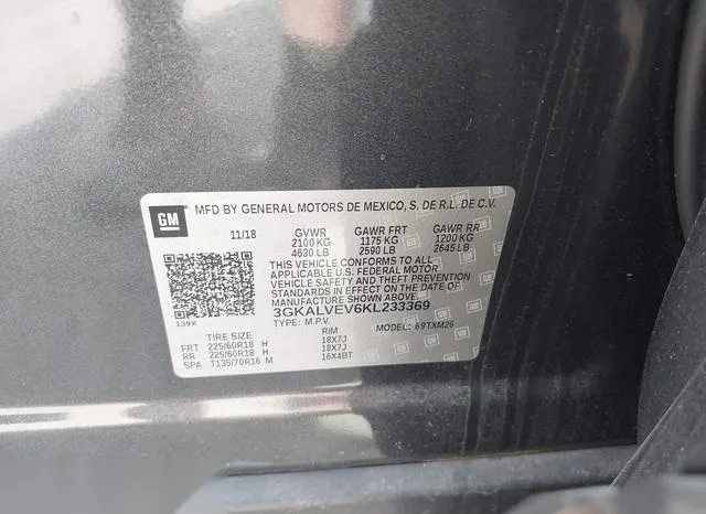 3GKALVEV6KL233369 2019 2019 GMC Terrain- Slt 9