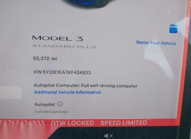 5YJ3E1EA7KF424933 2019 2019 Tesla Model 3- Long Range/Mid Ra 7