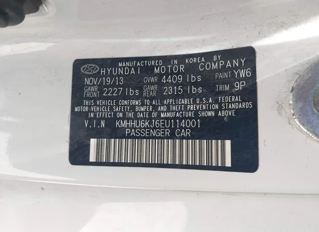 KMHHU6KJ6EU114001 2014 2014 Hyundai Genesis- 3-8 Ultimate 9