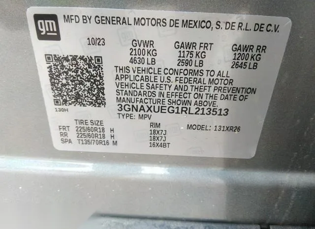 3GNAXUEG1RL213513 2024 2024 Chevrolet Equinox- Awd Lt 9