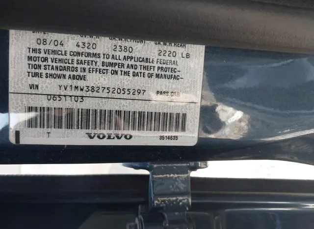 YV1MW382752055297 2005 2005 Volvo V50- 2-4I 9