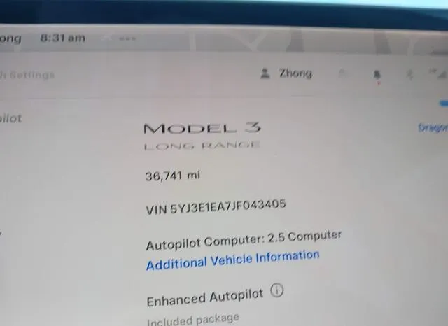 5YJ3E1EA7JF043405 2018 2018 Tesla Model 3 7