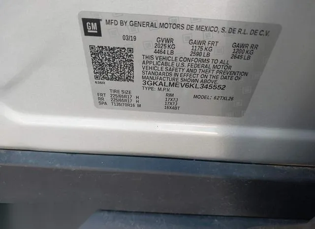 3GKALMEV6KL345552 2019 2019 GMC Terrain- Sle 9