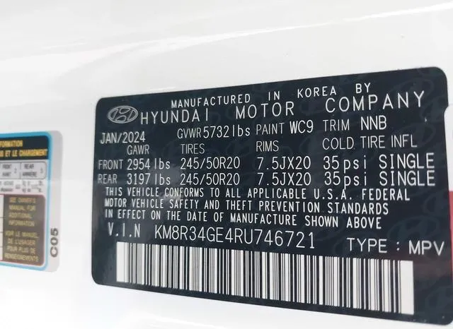 KM8R34GE4RU746721 2024 2024 Hyundai Palisade- Xrt 9