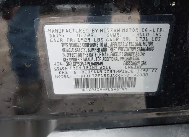 3N1CP5DV4PL548949 2023 2023 Nissan Kicks- Sr Xtronic Cvt 9