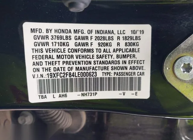 19XFC2F84LE000623 2020 2020 Honda Civic- Sport 9