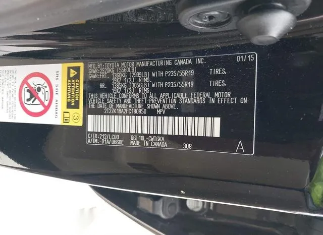 2T2ZK1BA2FC180850 2015 2015 Lexus RX- 350 9