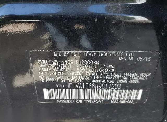 JF1VA1E66H9817203 2017 2017 Subaru WRX- Premium 9