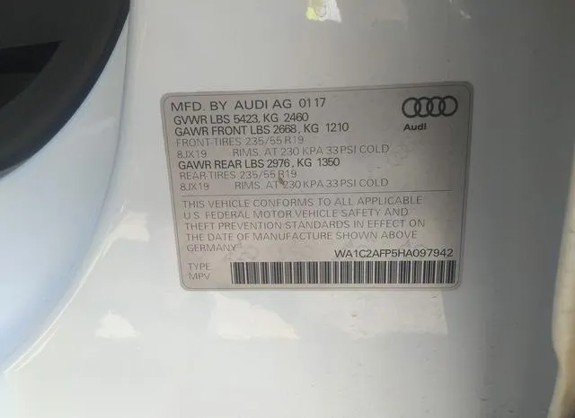 WA1C2AFP5HA097942 2017 2017 Audi Q5- 2-0T Premium 9