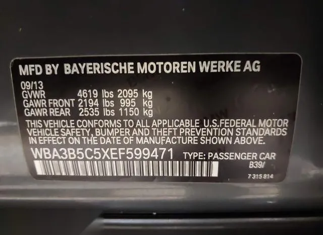 WBA3B5C5XEF599471 2014 2014 BMW 3 Series- 328I Xdrive 9