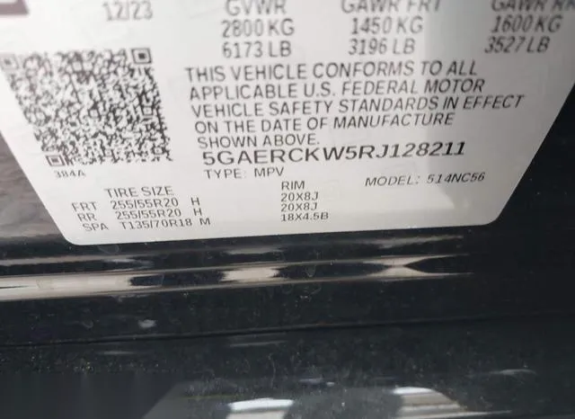 5GAERCKW5RJ128211 2024 2024 Buick Enclave- Premium Fwd 9