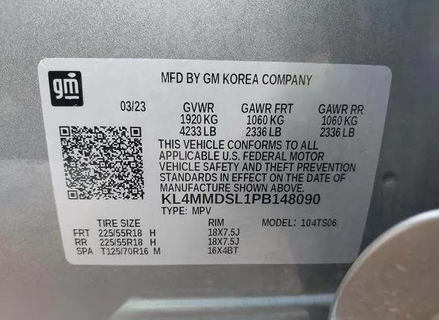 KL4MMDSL1PB148090 2023 2023 Buick Encore- GX Select Fwd 9